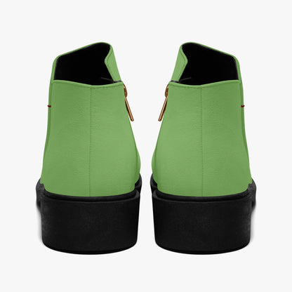 Grüne elegante Reißverschluss-Stiefeletten Stiefeletten JLR Design