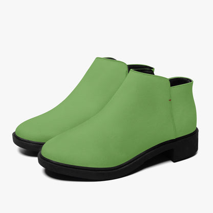 Grüne elegante Reißverschluss-Stiefeletten Stiefeletten JLR Design