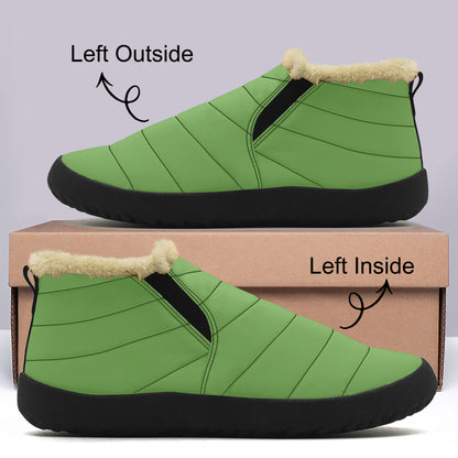 Grüne Faux Fur Slipper Slipper JLR Design