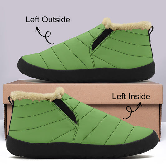 Grüne Faux Fur Slipper Slipper JLR Design