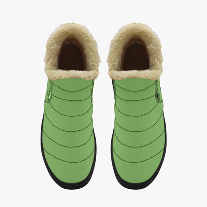 Grüne Faux Fur Slipper Slipper JLR Design