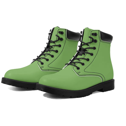 Grüne Ganzjahres Stiefel für Damen Lederstiefel 74.99 Damen, Ganzjahres, Grün, Lederstiefel JLR Design