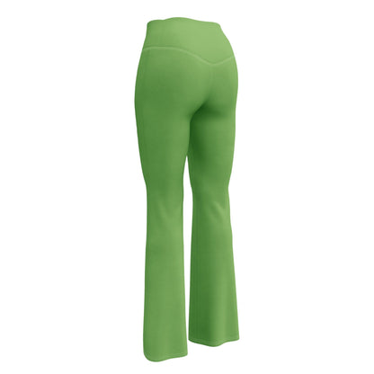 Grüne High Waist Flare Leggings Flare Leggings 59.99 Flare, grün, High, Leggings, Waist JLR Design