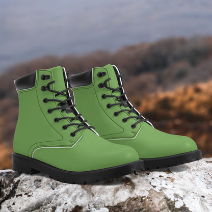 Grüne Leder Boots | Stylische und Warme Winterstiefel Boots JLR Design