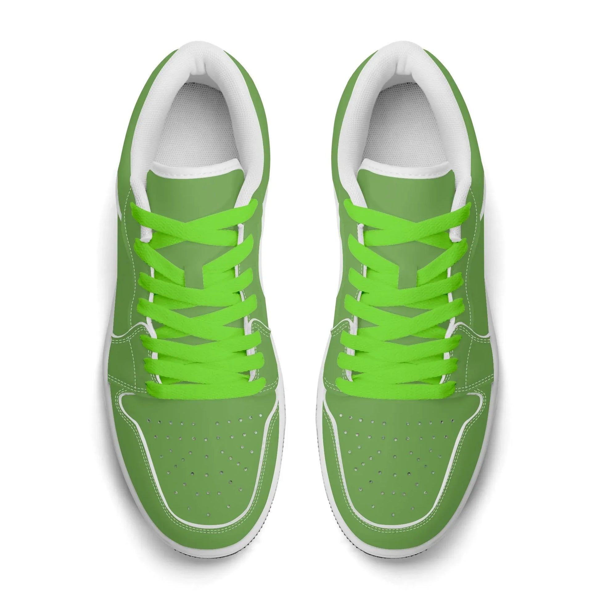 grune-low-top-leder-sneaker-fur-damen-sneaker-jlr-design-89511 - JLR Design