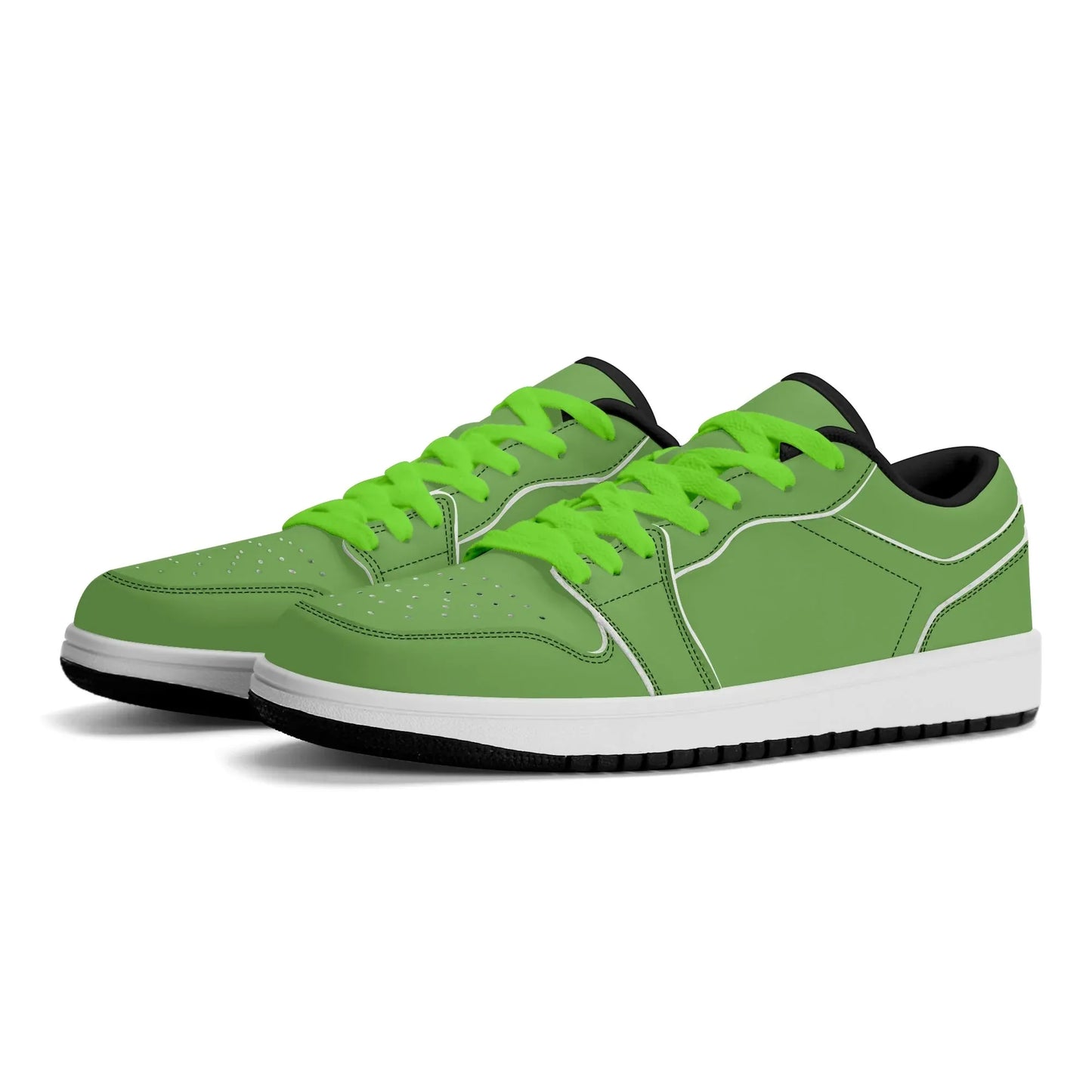 grune-low-top-leder-sneaker-fur-damen-sneaker-jlr-design-50160 - JLR Design