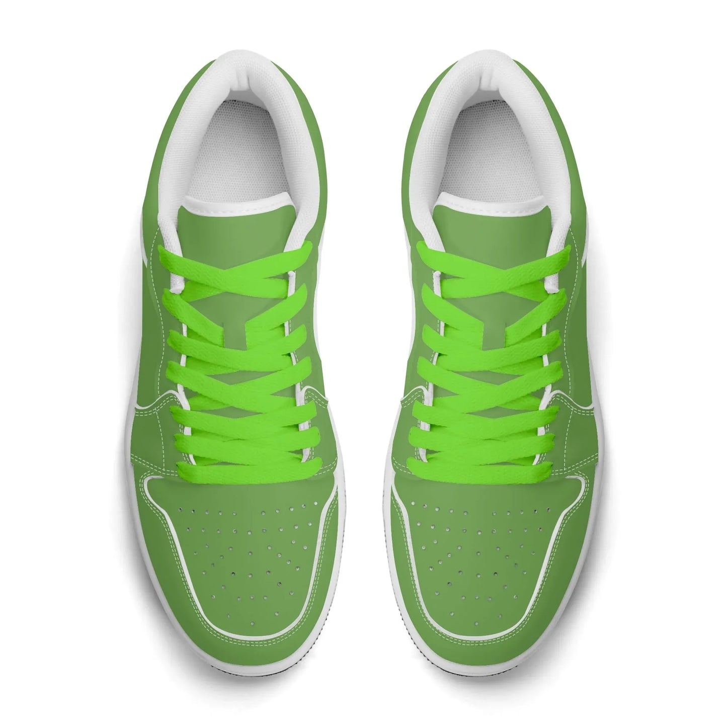 grune-low-top-leder-sneaker-fur-herren-sneaker-jlr-design-53285 - JLR Design