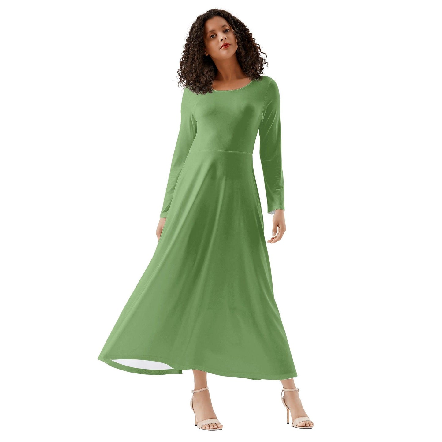 Grüner Long Sleeve Dress Long Sleeve Dress 59.99 Dress, Grün, Long, Sleeve JLR Design