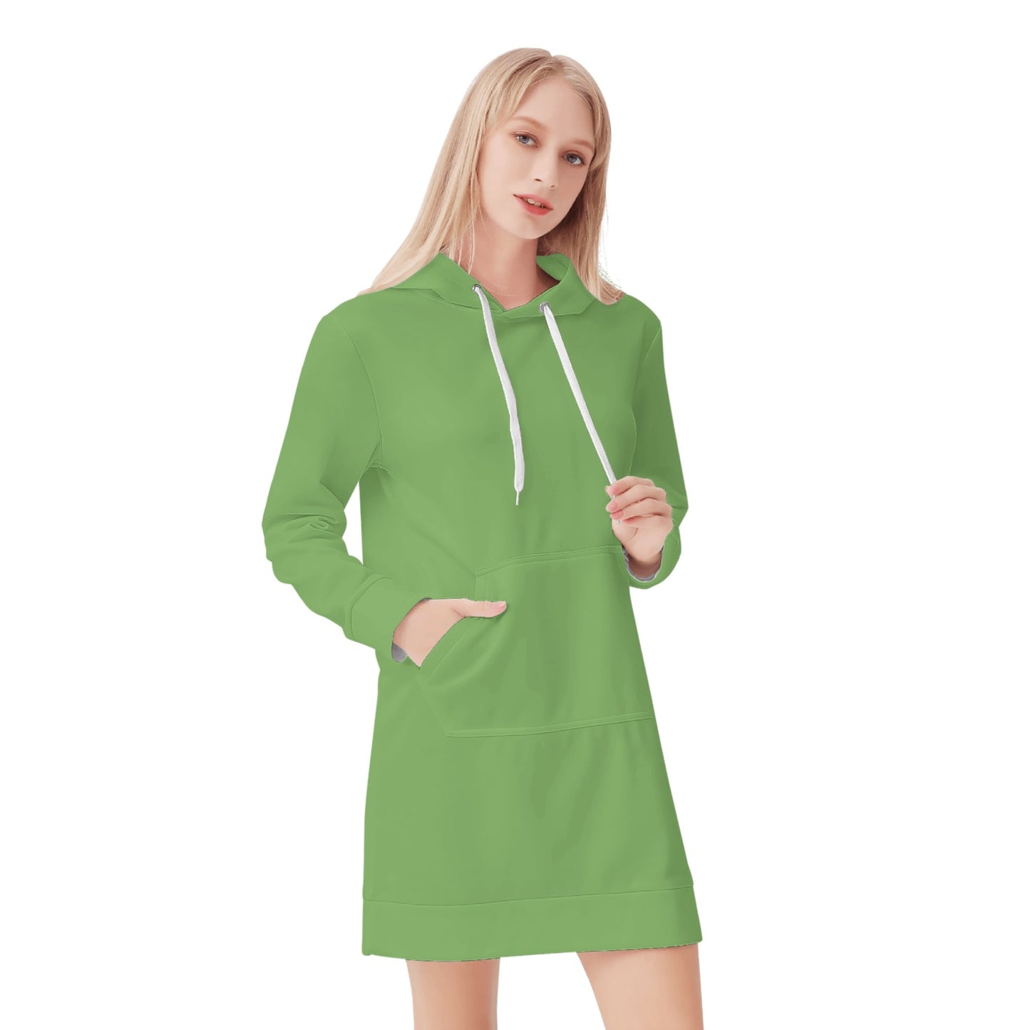 Grüner Velvet Hoodie Dress Hoodiekleid JLR Design