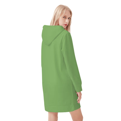 Grüner Velvet Hoodie Dress Hoodiekleid JLR Design