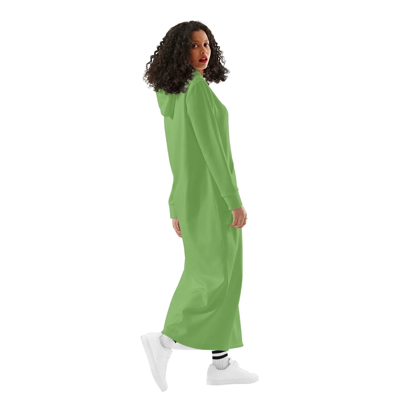 grunes-bequemes-leichtes-hoodie-kleid-hoodiekleid-jlr-design-10362 - JLR Design