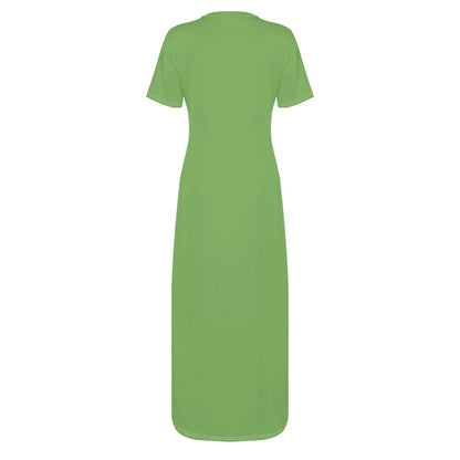 grunes-short-sleeve-long-dress-long-dress-jlr-design-27520 - JLR Design
