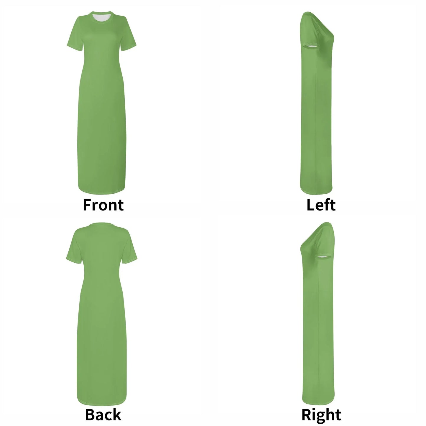 grunes-short-sleeve-long-dress-long-dress-jlr-design-57929 - JLR Design