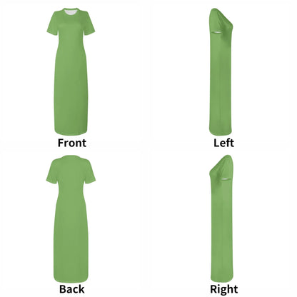 grunes-short-sleeve-long-dress-long-dress-jlr-design-57929 - JLR Design