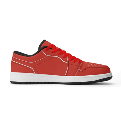 harley-davidson-red-low-top-leder-sneaker-fur-damen-sneaker-jlr-design-63183 - JLR Design