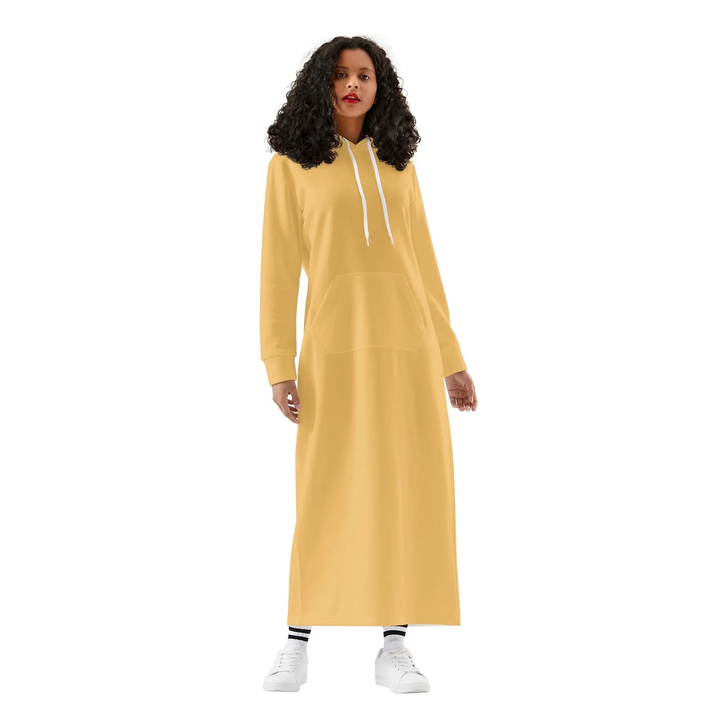 harvest-gold-bequemes-leichtes-hoodie-kleid-hoodiekleid-jlr-design-66293 - JLR Design
