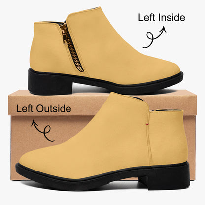 Harvest Gold elegante Reißverschluss-Stiefeletten Stiefeletten JLR Design