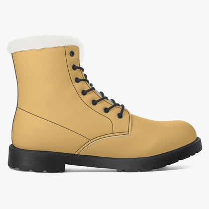 Harvest Gold Faux Fur Leder Boots Boots JLR Design