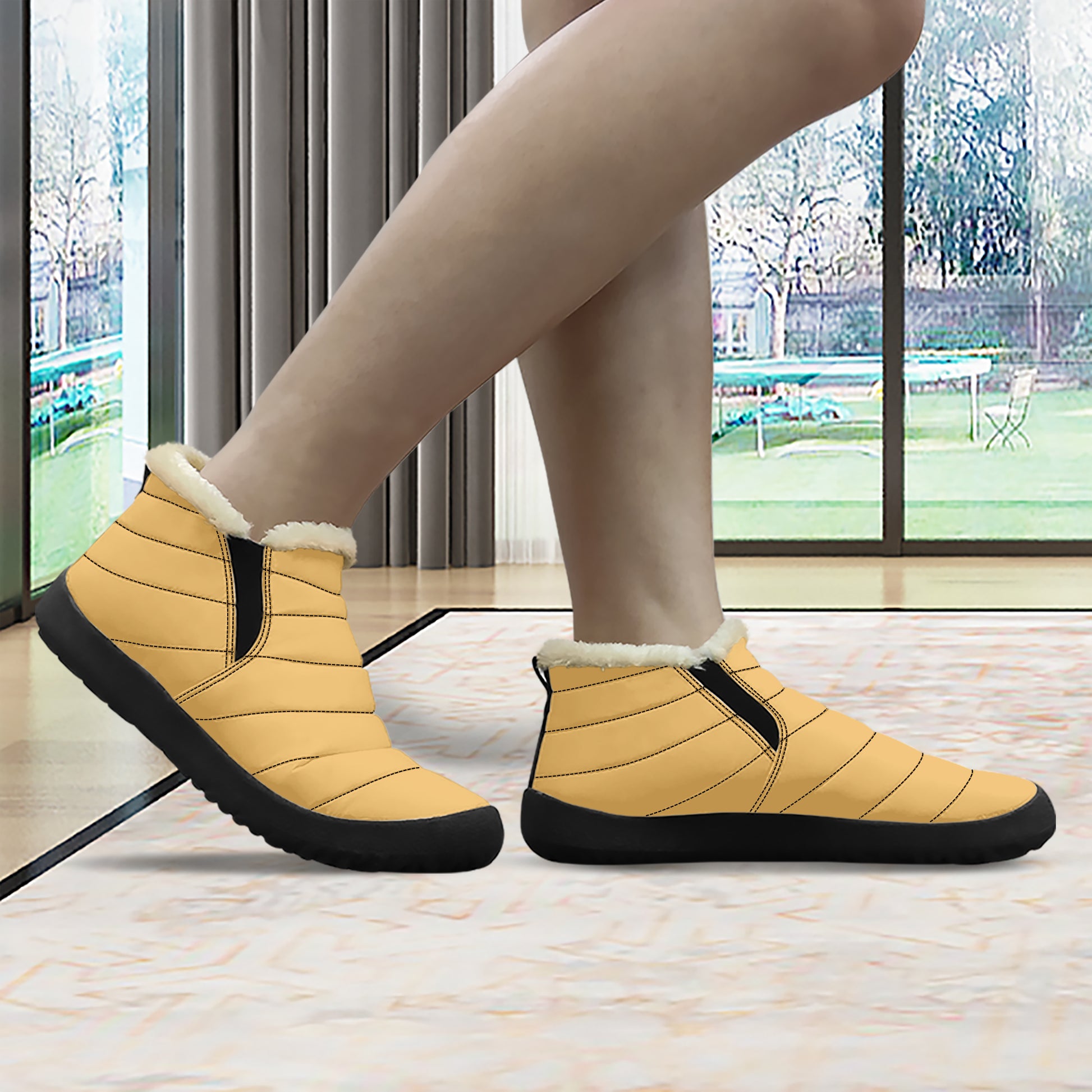 Harvest Gold Faux Fur Slipper Slipper JLR Design