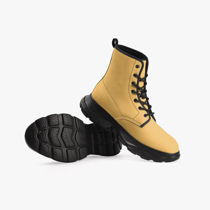 Harvest Gold Leather Chunky Boots Boots JLR Design