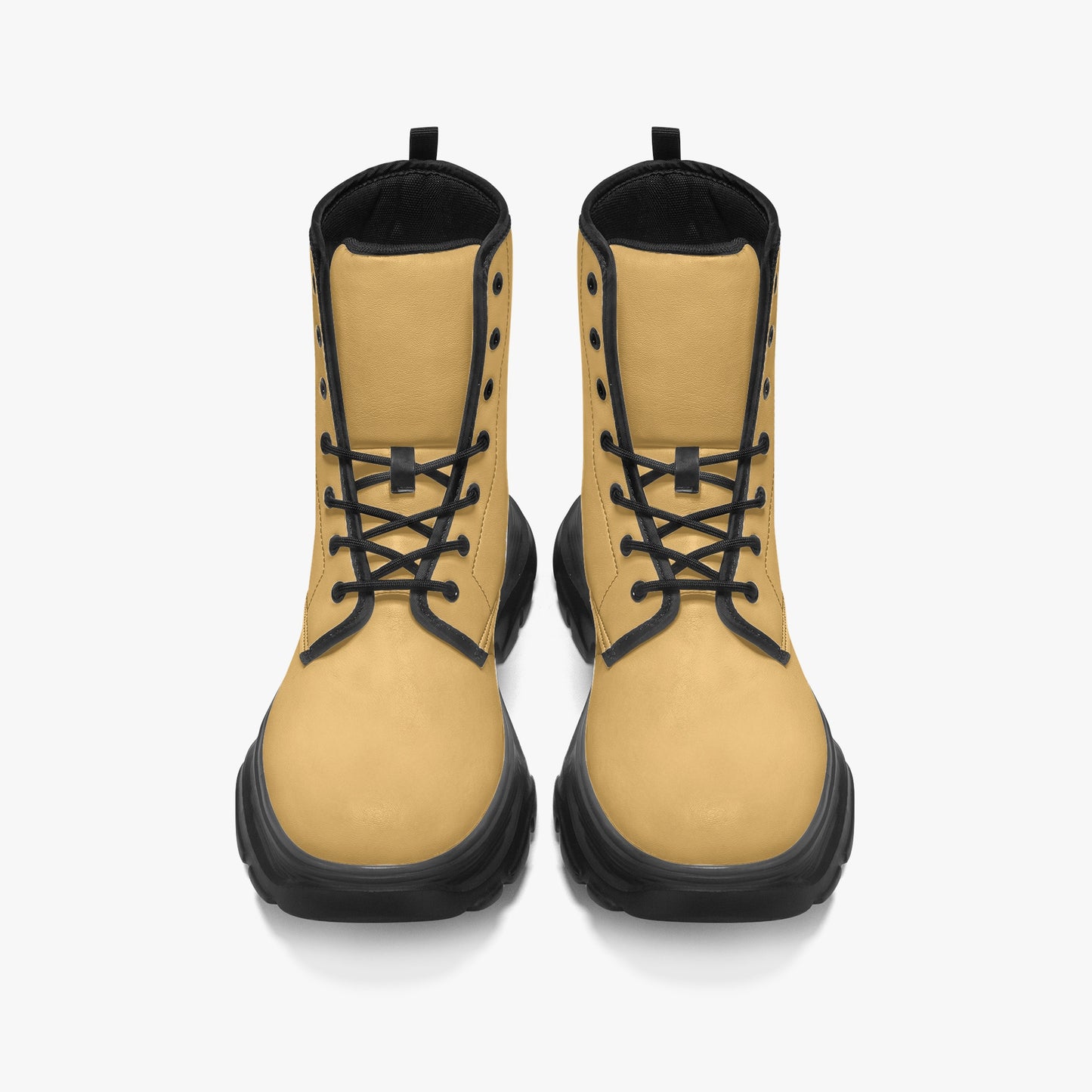 Harvest Gold Leather Chunky Boots Boots JLR Design