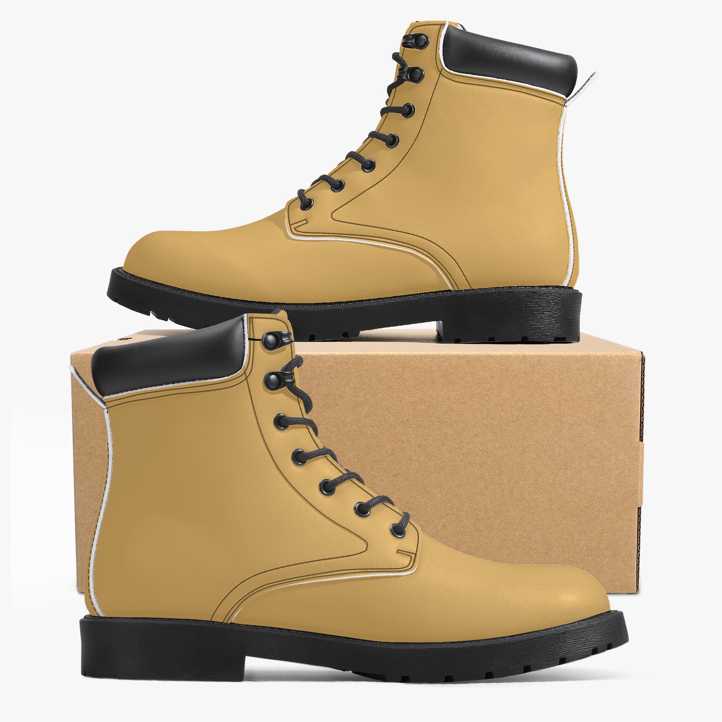 Harvest Gold Leder Boots | Stylische und Warme Winterstiefel Boots JLR Design