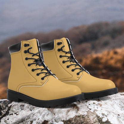 Harvest Gold Leder Boots | Stylische und Warme Winterstiefel Boots JLR Design