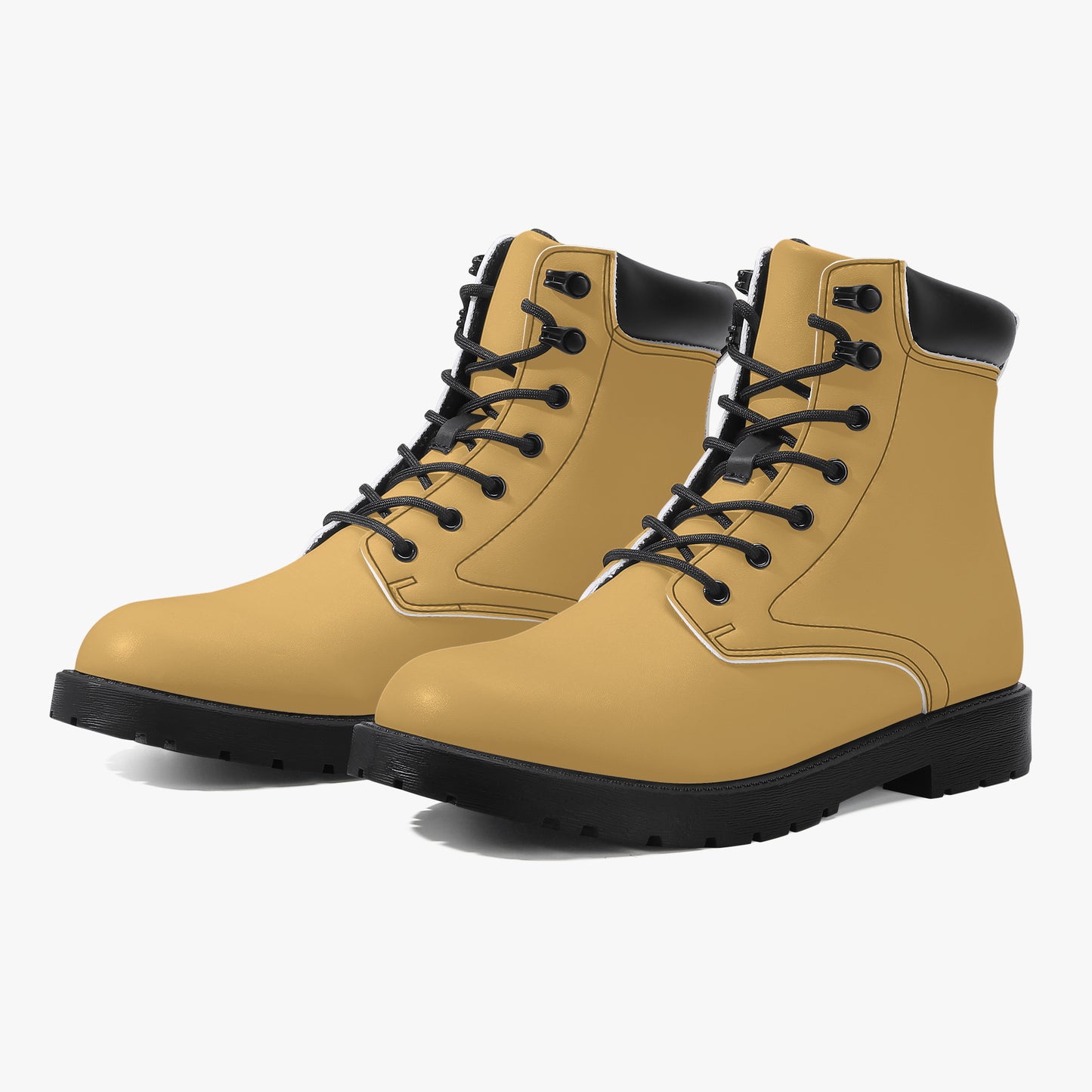Harvest Gold Leder Boots | Stylische und Warme Winterstiefel Boots JLR Design