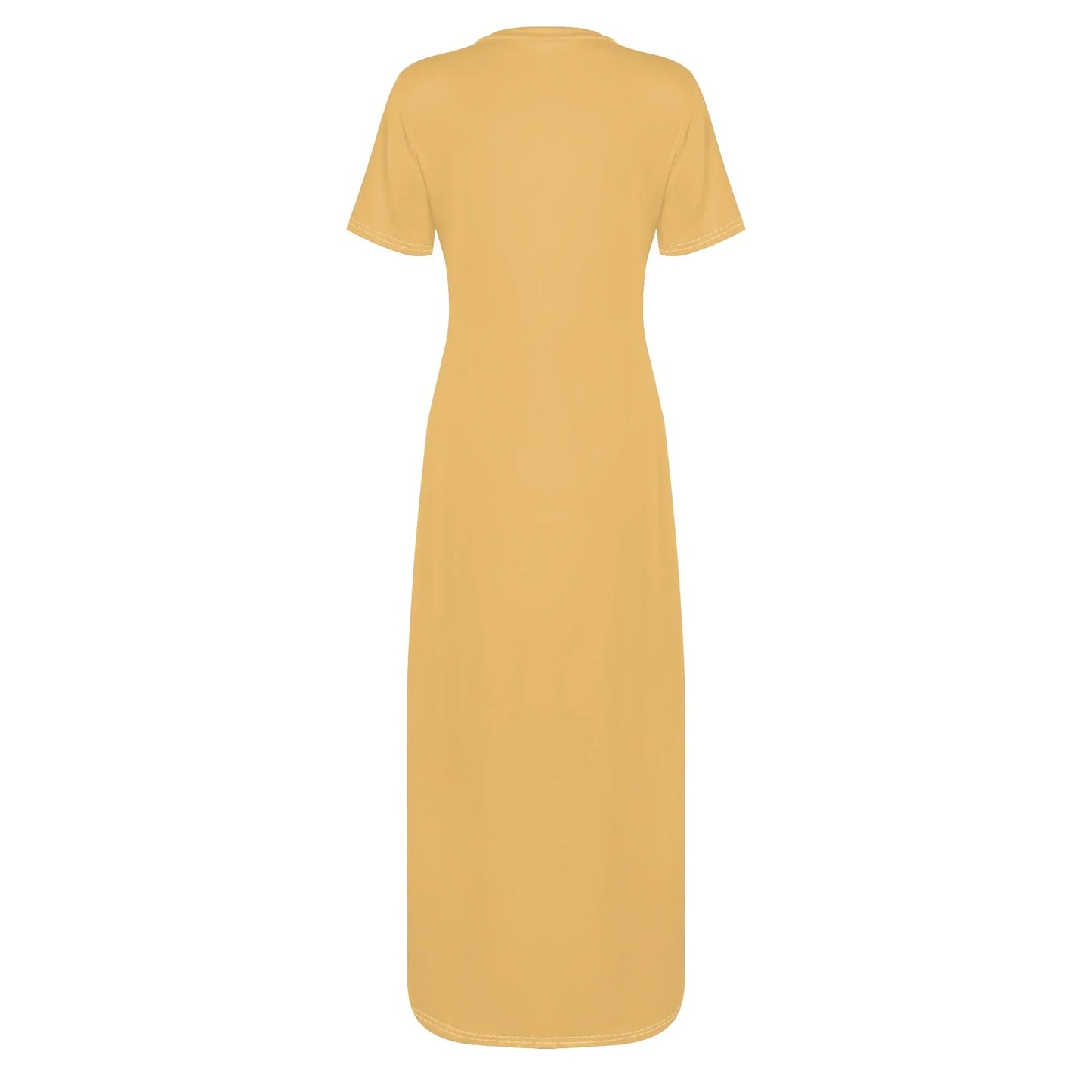 harvest-gold-short-sleeve-long-dress-long-dress-jlr-design-80793 - JLR Design