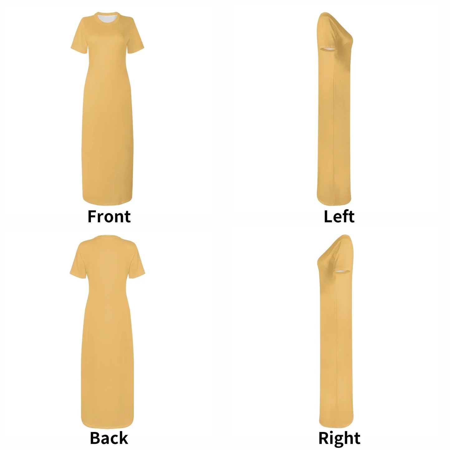 harvest-gold-short-sleeve-long-dress-long-dress-jlr-design-11888 - JLR Design