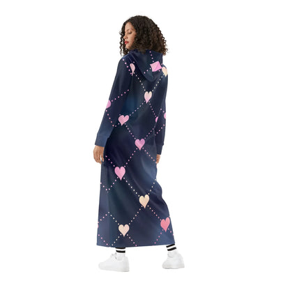 hearts-bequemes-leichtes-hoodie-kleid-hoodiekleid-jlr-design-65956 - JLR Design