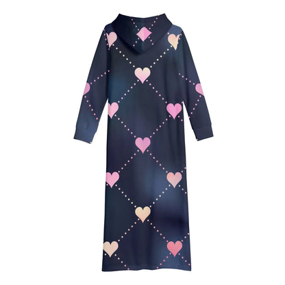 hearts-bequemes-leichtes-hoodie-kleid-hoodiekleid-jlr-design-60415 - JLR Design