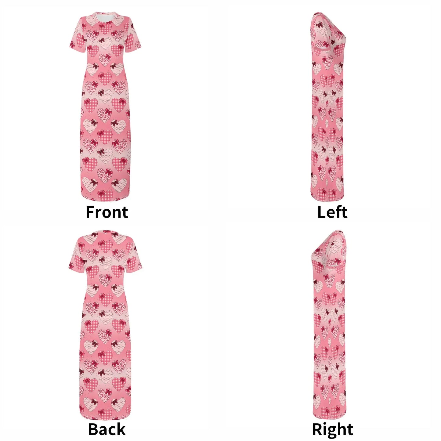 hearts-short-sleeve-long-dress-long-dress-jlr-design-18610 - JLR Design