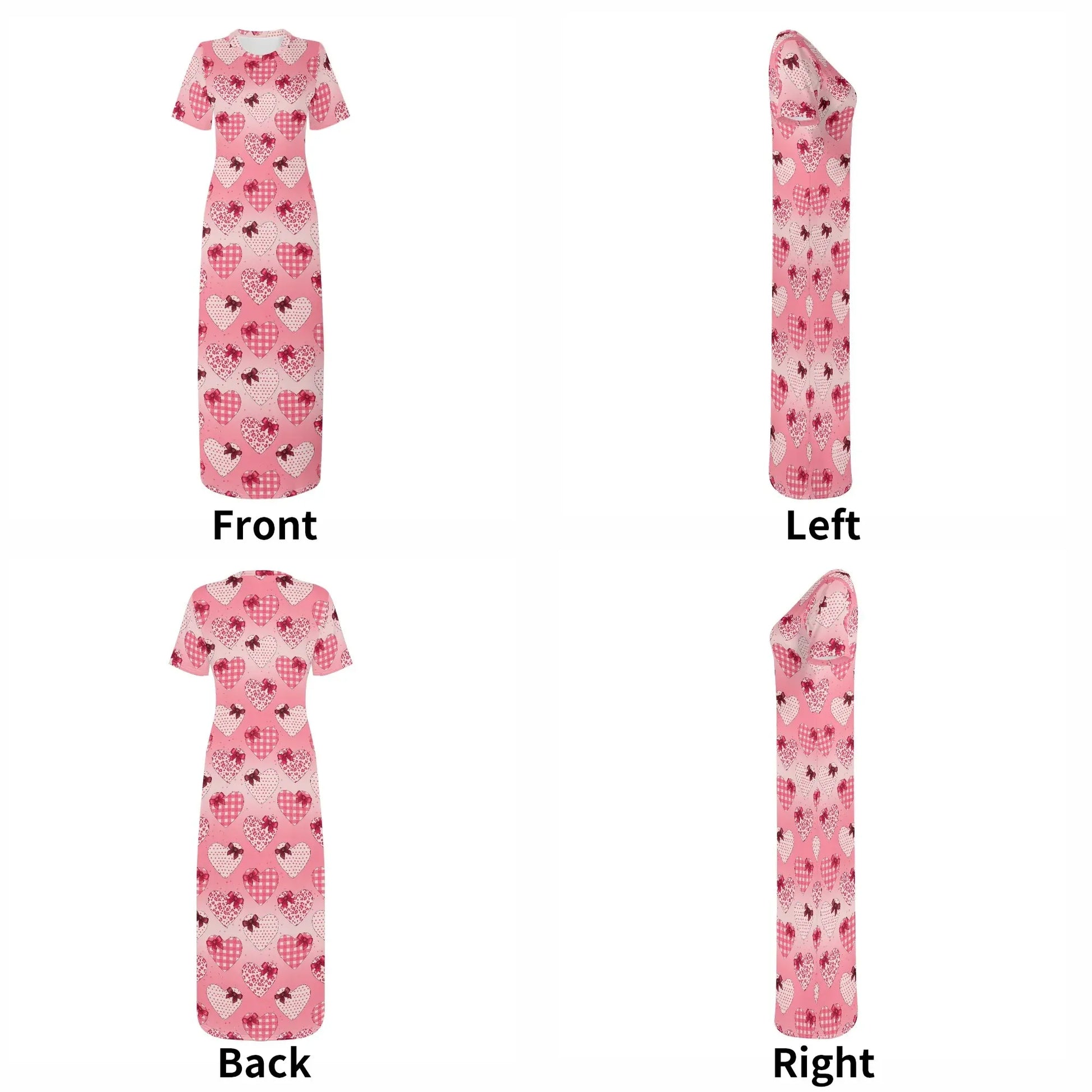 hearts-short-sleeve-long-dress-long-dress-jlr-design-18610 - JLR Design