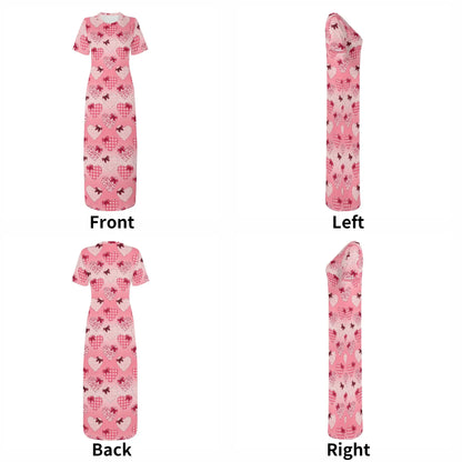 hearts-short-sleeve-long-dress-long-dress-jlr-design-18610 - JLR Design