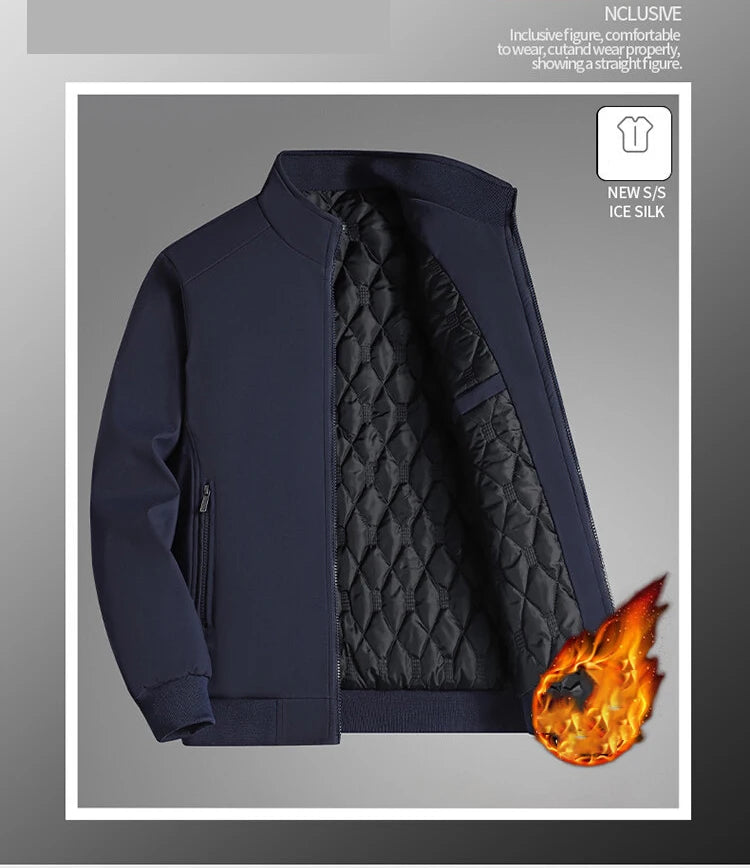 Herren-Alltagsjacke mit Stehkragen und Wärme-Funktion Jacke JLR Design
