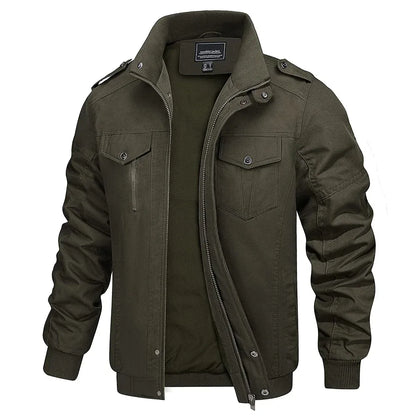 leichte-herren-bomberjacke-mit-stehkragen-und-cargo-taschen-bomberjacke-jlr-design-11 - JLR Design