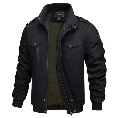 leichte-herren-bomberjacke-mit-stehkragen-und-cargo-taschen-bomberjacke-jlr-design-8 - JLR Design
