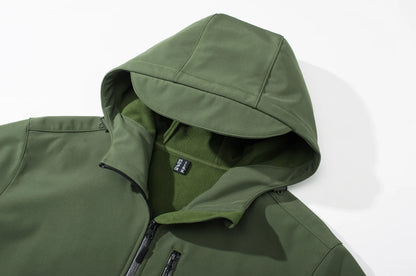 Herren Softshell-Jacke mit Fleece-Futter – Wasserfest & Winddicht Bomberjacke JLR Design