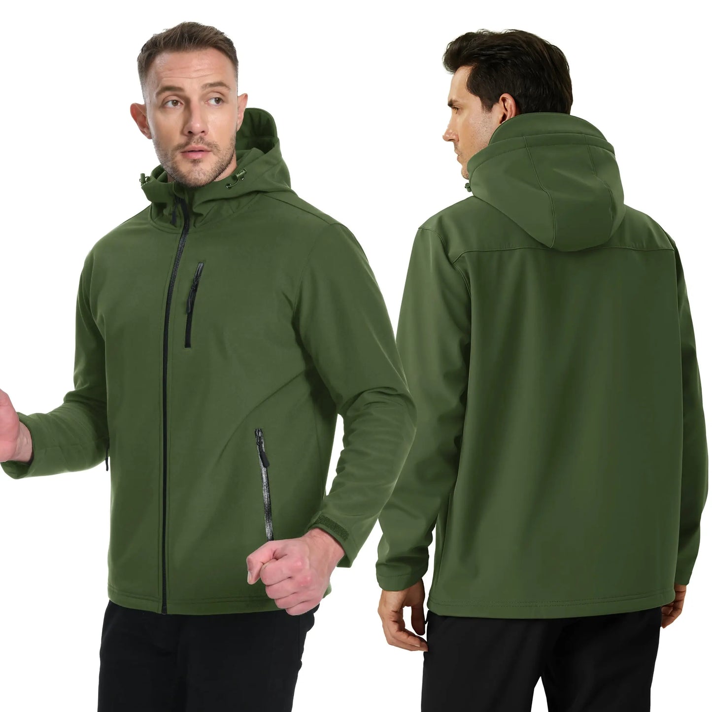 Herren Softshell-Jacke mit Fleece-Futter – Wasserfest & Winddicht Bomberjacke JLR Design