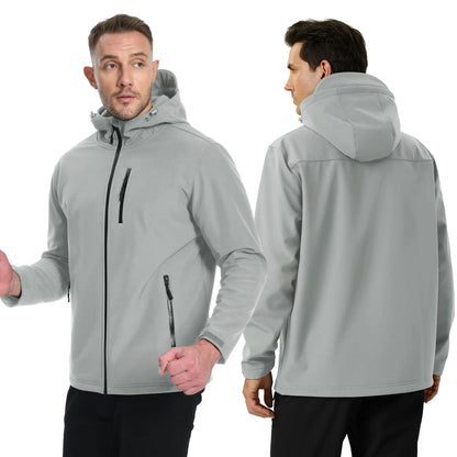 Herren Softshell-Jacke mit Fleece-Futter – Wasserfest & Winddicht Bomberjacke JLR Design