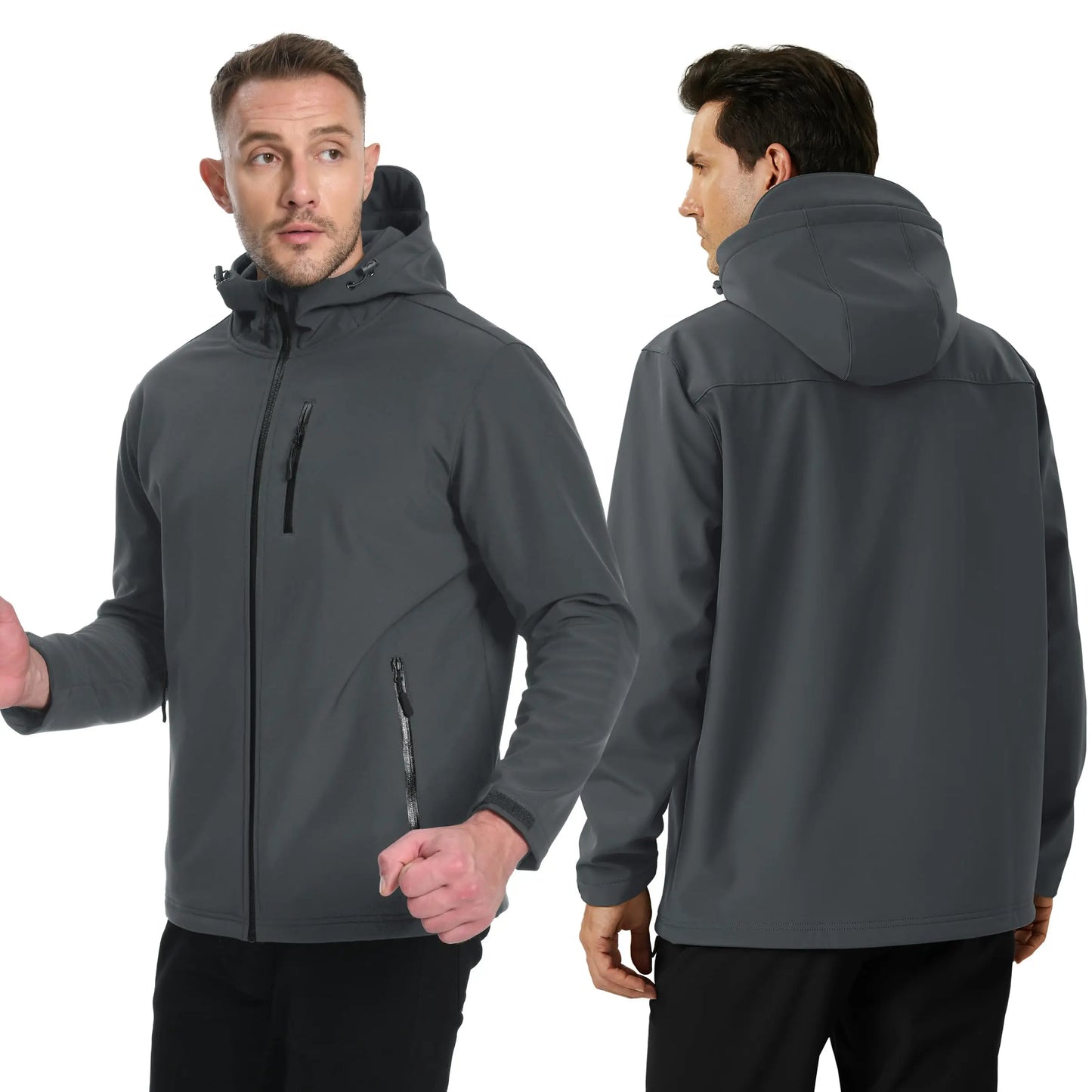Herren Softshell-Jacke mit Fleece-Futter – Wasserfest & Winddicht Bomberjacke JLR Design