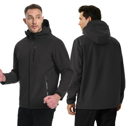 Herren Softshell-Jacke mit Fleece-Futter – Wasserfest & Winddicht Bomberjacke JLR Design