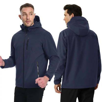 Herren Softshell-Jacke mit Fleece-Futter – Wasserfest & Winddicht Bomberjacke JLR Design
