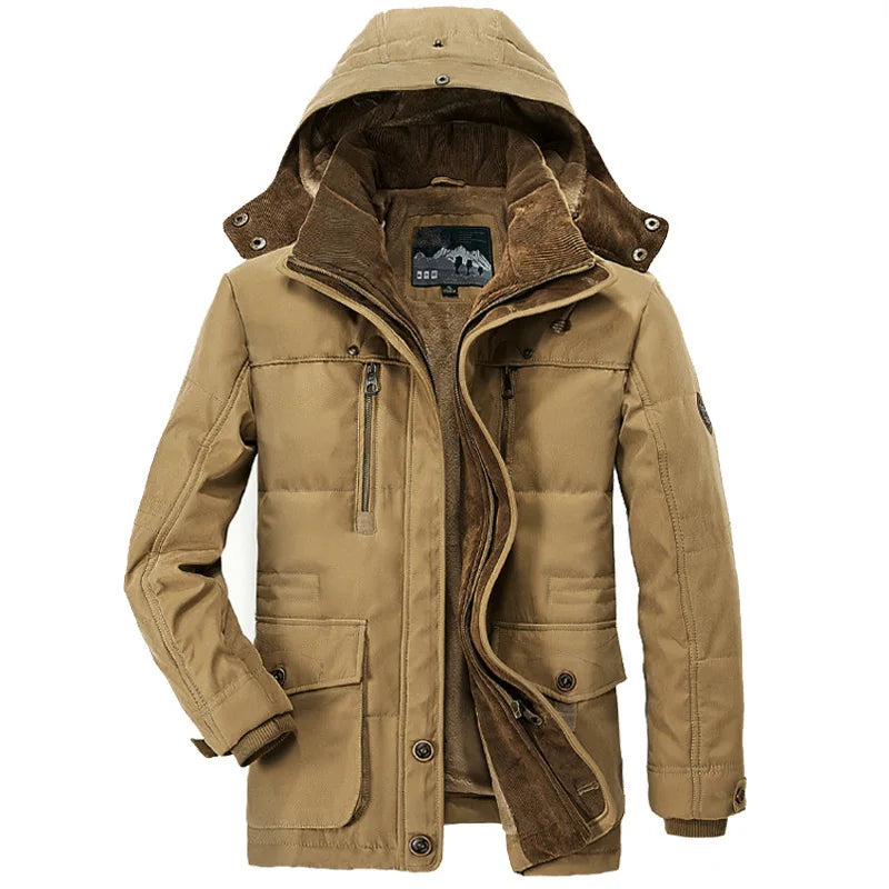 Herren Winterjacke – Kapuzenparkas mit vielen Taschen, Warm & Lässig Parka 104.99 Fit, Parka, winter JLR Design