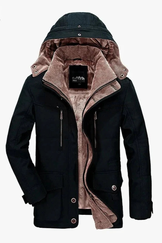 Herren Winterjacke – Kapuzenparkas mit vielen Taschen, Warm & Lässig Parka 104.99 Fit, Parka, winter JLR Design