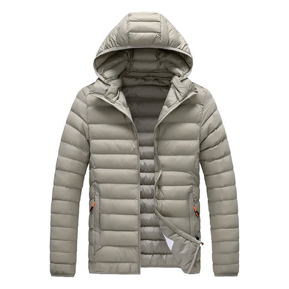 Herren Winterparka – Wasserdicht, Warm, Mit Abnehmbarer Kapuze, Lässige Outdoor-Jacke für Herbst & Winter Parka 94.99 Extra, Größen, Parka, Step JLR Design