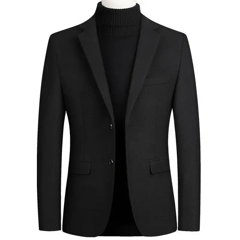 Herren Woll-Blazer – Regular Fit für Business-Casual Mantel JLR Design