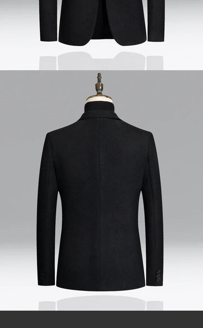 Herren Woll-Blazer – Regular Fit für Business-Casual Mantel JLR Design