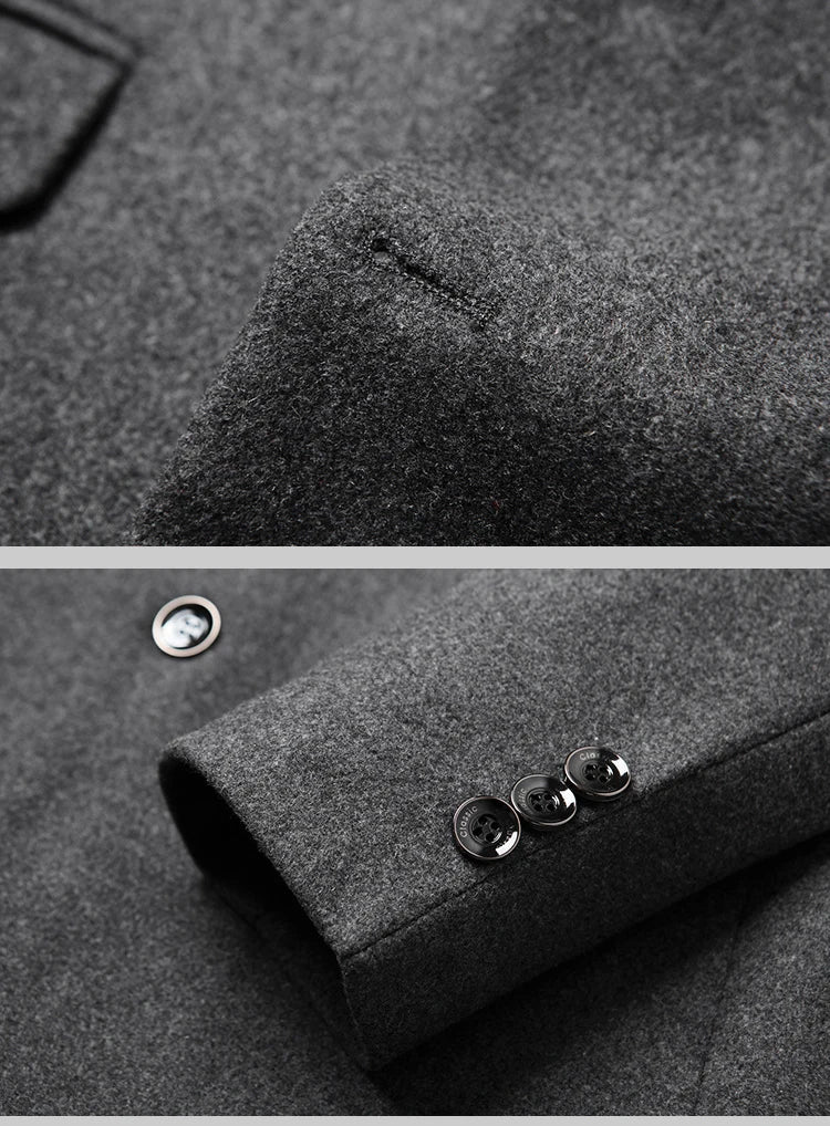 Herren Woll-Blazer – Regular Fit für Business-Casual Mantel JLR Design